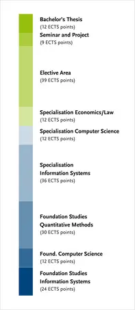 Overview of the degree programme's module groups C more details can be found in the study and subject examination regulations